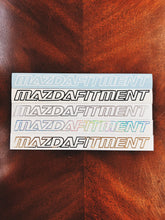 MAZDA FITMENT OUTLINE STICKER - 8"
